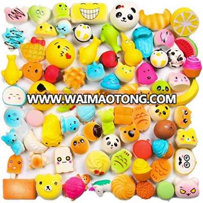 Random 30 pcs Slow Rise Squishies Cream Scented Kawaii Simulation Lovely Toy Mini Soft Food Squishy, Phone Strap keyChain