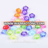 Wholesale 12mm Flower Transparent Acrylic Beads for Wedding Decorative Accessories