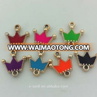 Wholesale Fashionable CCB Small Crown Pendant Beads for Jewelry Making