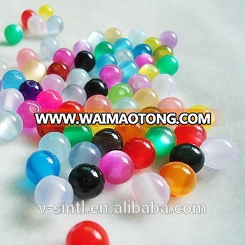 DIY Handmade 8MM Mixed Color Resin Cat's Eye Beads for Jewelry Making