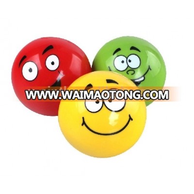 wholesale emoji balls high quality PVC inflatable toys/ baby massage Ball with smile printing